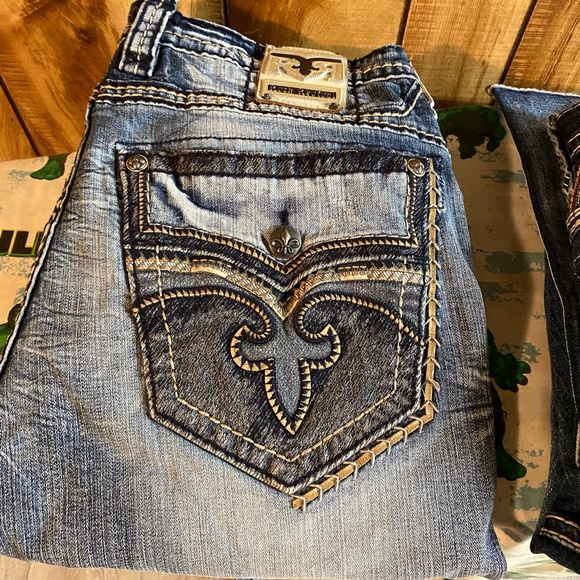 Mens Rock revival jeans
